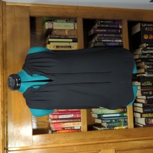 Black sleeveless blouse